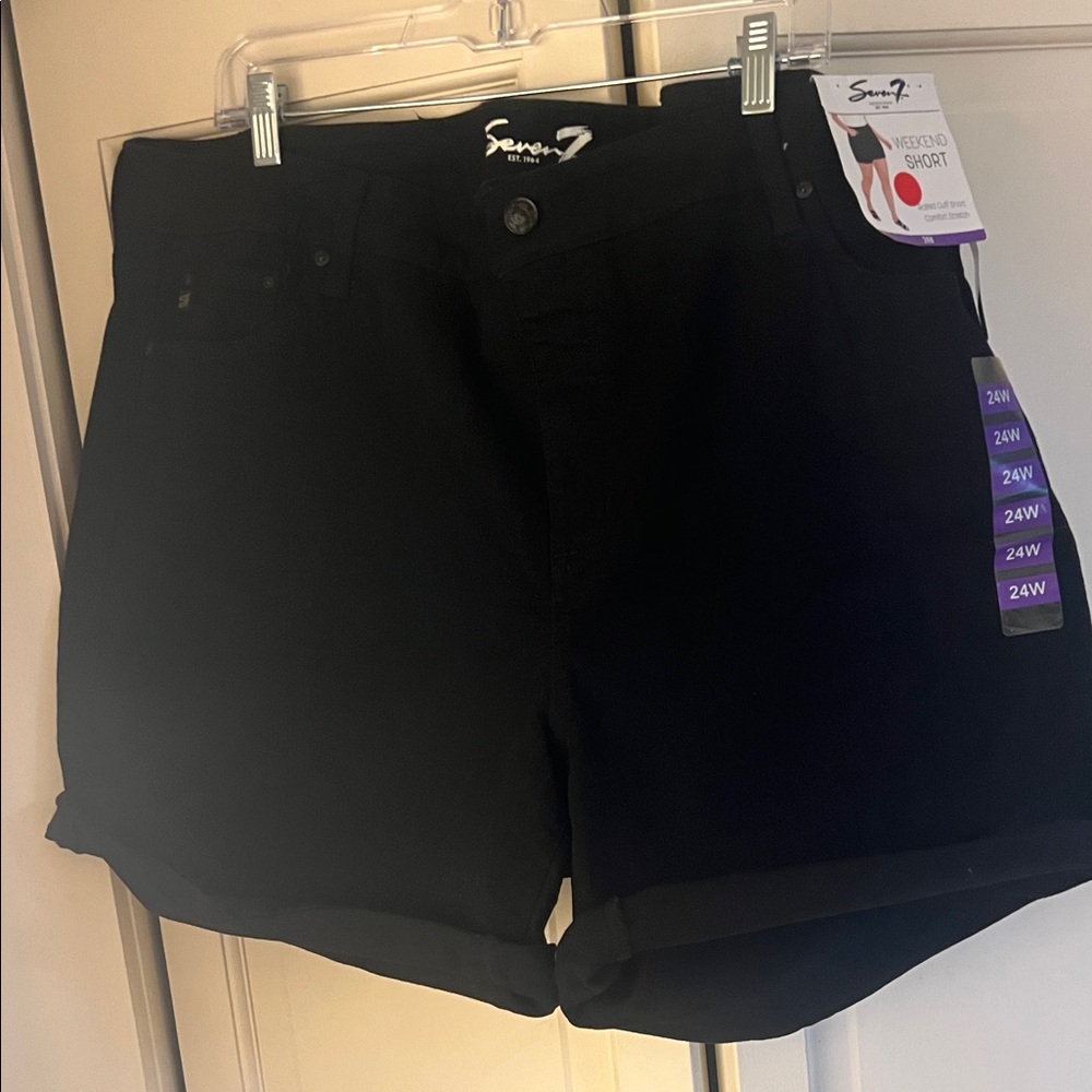 Seven7 Women's Dark Jean Shorts